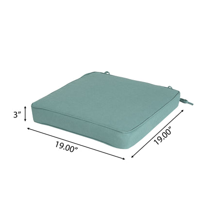 Outdoor Dining Chair Cushion, Teal