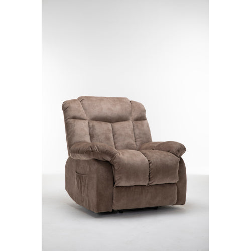 Power Lift Recliner Chair for Elderly- Heavy Duty and Safety Motion Reclining Mechanism-Fabric Sofa Living Room Chair