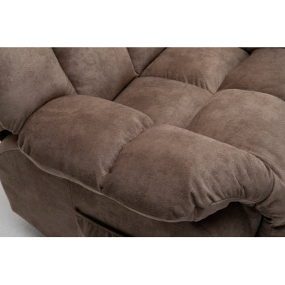 Power Lift Recliner Chair for Elderly- Heavy Duty and Safety Motion Reclining Mechanism-Fabric Sofa Living Room Chair