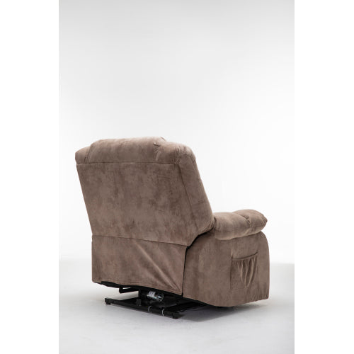 Power Lift Recliner Chair for Elderly- Heavy Duty and Safety Motion Reclining Mechanism-Fabric Sofa Living Room Chair