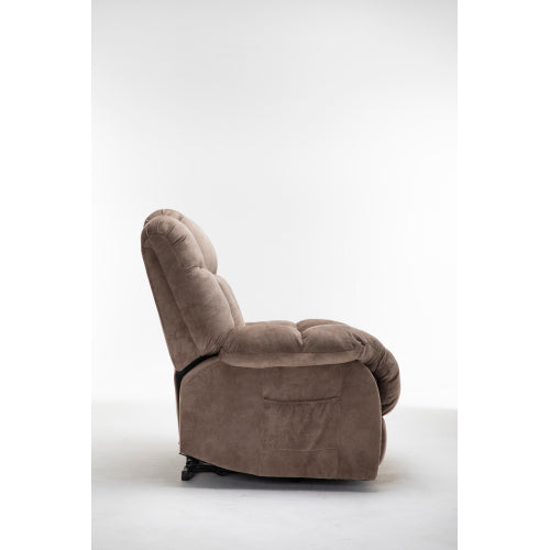 Power Lift Recliner Chair for Elderly- Heavy Duty and Safety Motion Reclining Mechanism-Fabric Sofa Living Room Chair