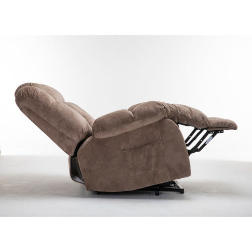 Power Lift Recliner Chair for Elderly- Heavy Duty and Safety Motion Reclining Mechanism-Fabric Sofa Living Room Chair