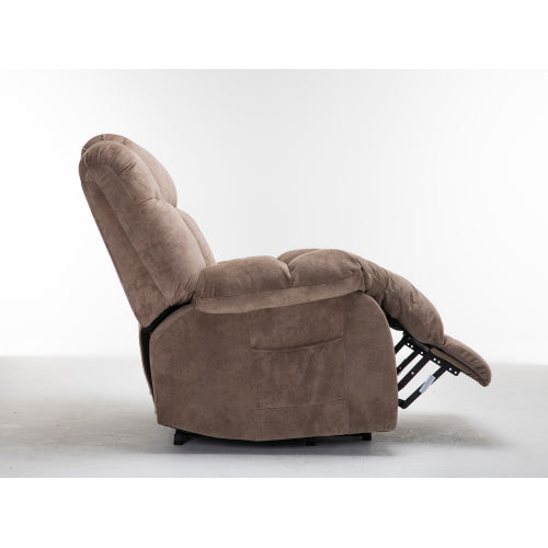 Power Lift Recliner Chair for Elderly- Heavy Duty and Safety Motion Reclining Mechanism-Fabric Sofa Living Room Chair