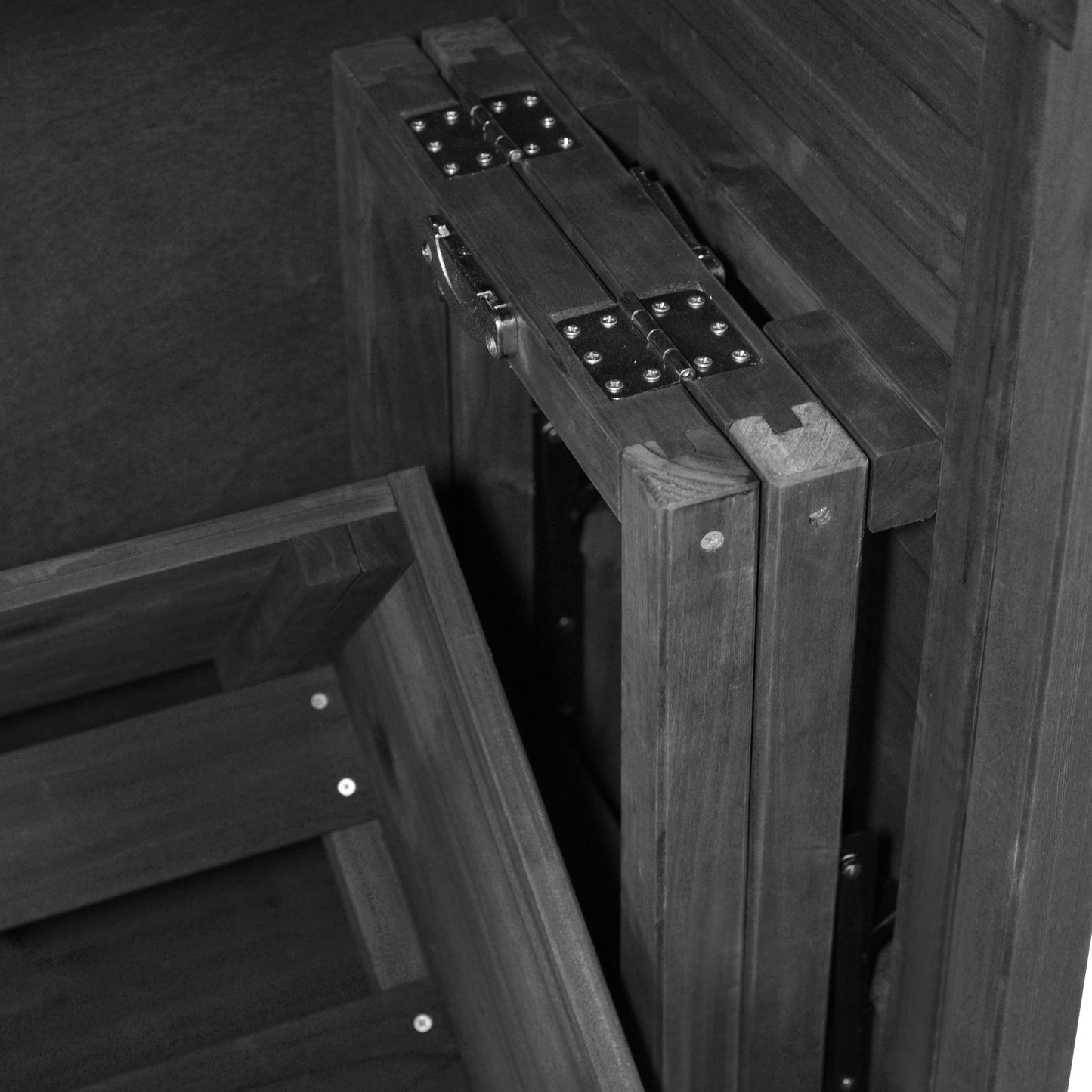 78.3" Outdoor Kitchen Island with Foldable Grill Table, Wooden Outdoor Grill Cart with Trash Can Storage & Stainless Steel Top, Outdoor Bar Cart, Pizza Oven Table for Lawn & Garden, Black