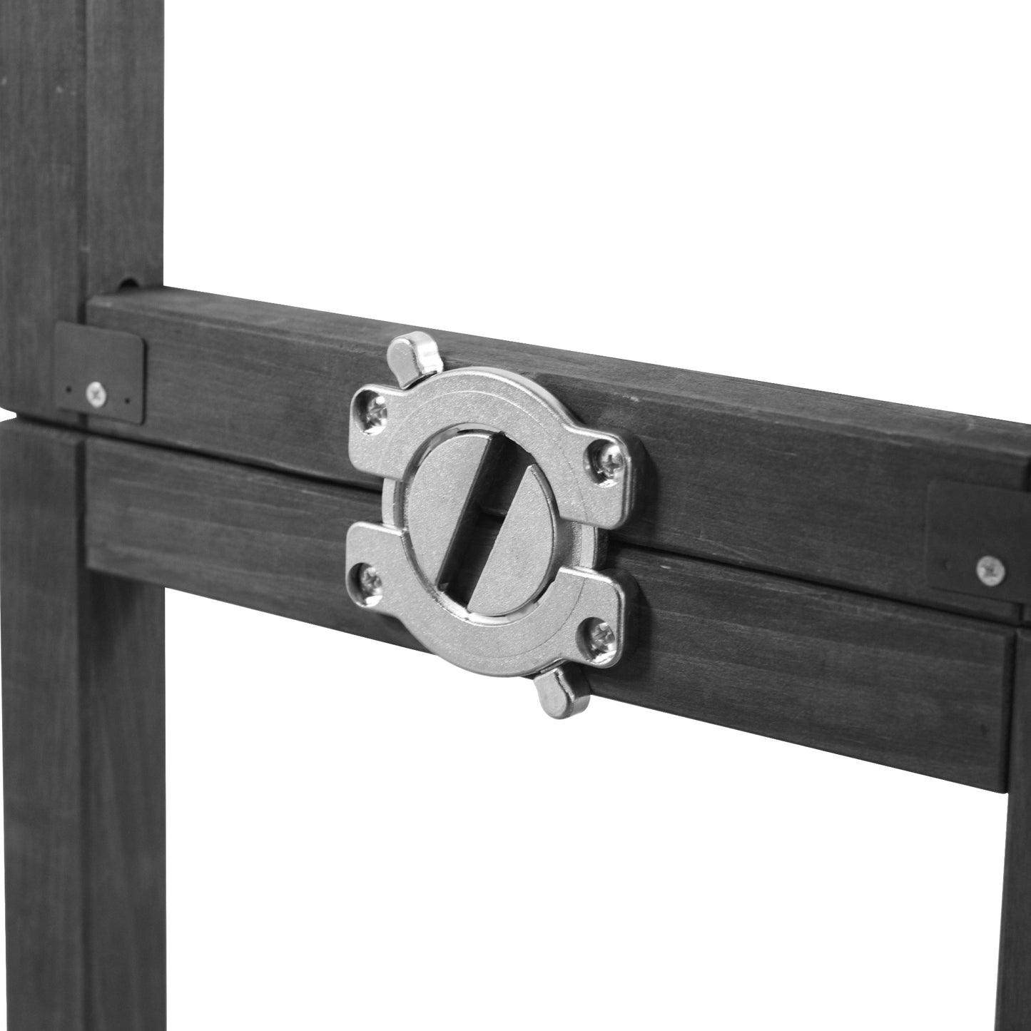 78.3" Outdoor Kitchen Island with Foldable Grill Table, Wooden Outdoor Grill Cart with Trash Can Storage & Stainless Steel Top, Outdoor Bar Cart, Pizza Oven Table for Lawn & Garden, Black