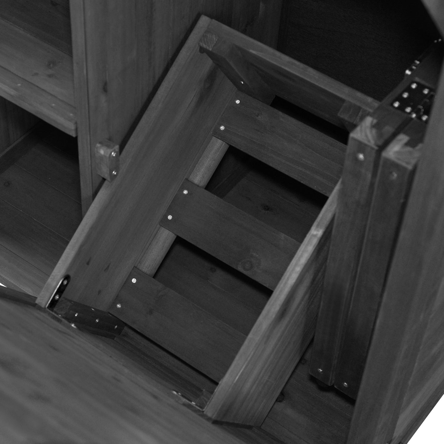 78.3" Outdoor Kitchen Island with Foldable Grill Table, Wooden Outdoor Grill Cart with Trash Can Storage & Stainless Steel Top, Outdoor Bar Cart, Pizza Oven Table for Lawn & Garden, Black