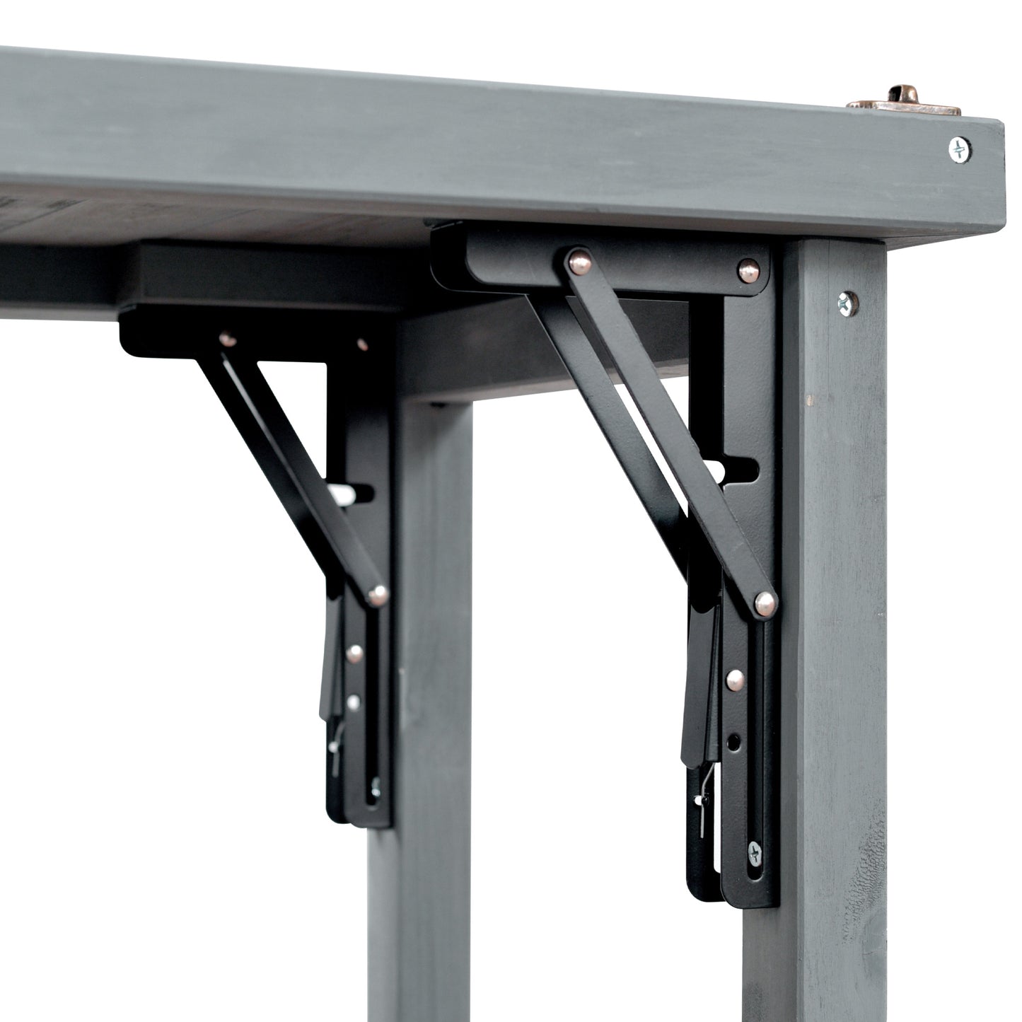 78.3" Outdoor Kitchen Island with Foldable Grill Table, Wooden Outdoor Grill Cart with Trash Can Storage & Stainless Steel Top, Outdoor Bar Cart, Pizza Oven Table for Lawn & Garden, Grey Blue