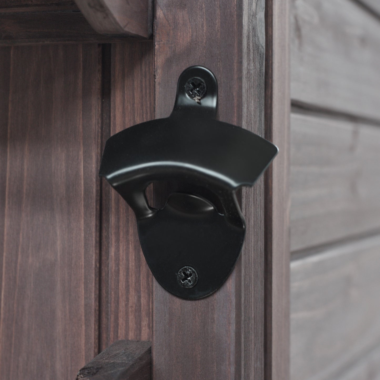 78.3" Outdoor Kitchen Island with Foldable Grill Table, Wooden Outdoor Grill Cart with Trash Can Storage & Stainless Steel Top, Outdoor Bar Cart, Pizza Oven Table for Lawn & Garden, Dark Brown