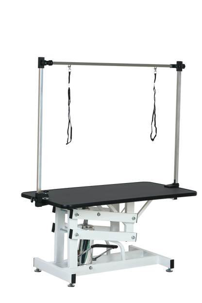 43 Inch Adjustable Heavy Type Hydraulic Pet Dog Grooming Table Upgraded Professional Drying Table Heavy Duty Frame with Adjustable Arm and Noose