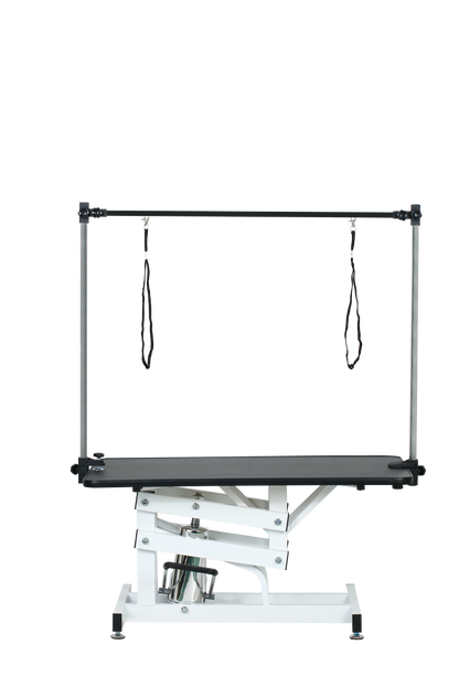 43 Inch Adjustable Heavy Type Hydraulic Pet Dog Grooming Table Upgraded Professional Drying Table Heavy Duty Frame with Adjustable Arm and Noose