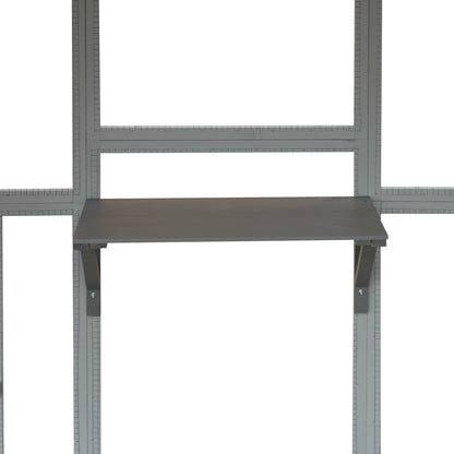 Outdoor Cat House Cat Enclosures 110" Large Kitten Playpen with Platforms,Upgrade Waterproof Cover-Grew&White