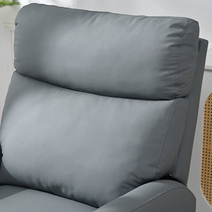 270° Power Swivel Rocker Recliner Chair, Electric Glider Reclining Sofa with USB Ports, Power Swivel Glider, Rocking Chair Nursery Recliners for Living Room Bedroom(Blue-gray)