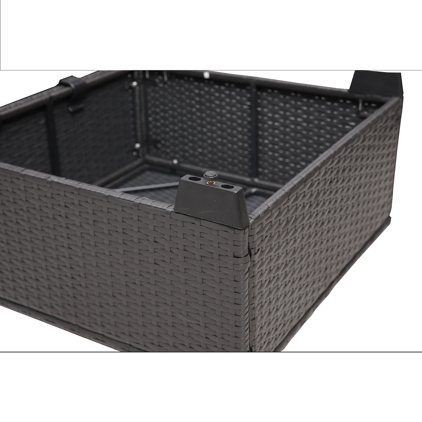 Outdoor Garden Patio Furniture 7-Piece PE Rattan Wicker Cushioned Sofa Sets and Coffee Table, patio furniture set;outdoor couch;outdoor couch patio furniture;outdoor sofa;patio couch