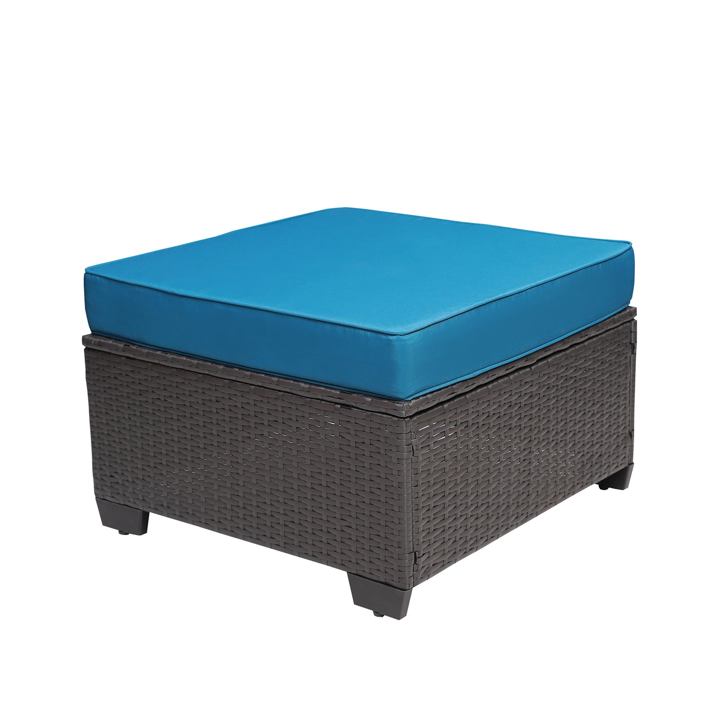 Outdoor Garden Patio Furniture 7-Piece PE Rattan Wicker Cushioned Sofa Sets and Coffee Table, patio furniture set;outdoor couch;outdoor couch patio furniture;outdoor sofa;patio couch
