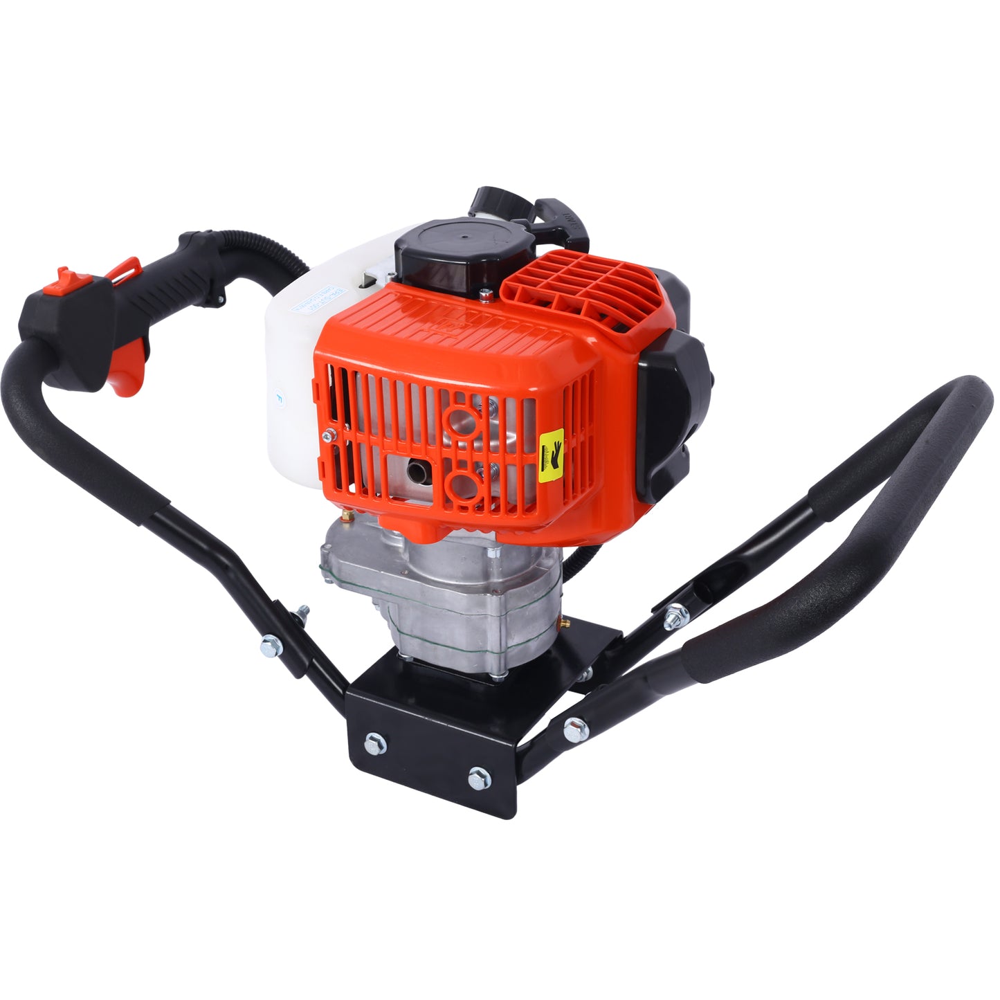 V-Type 52CC 2 Stroke Gas Post Hole Digger One Man Auger EPA Machine Plant Soil Digging Fence withHole Digger Replacement Auger Bits L4"+L6"+L8"+L12"