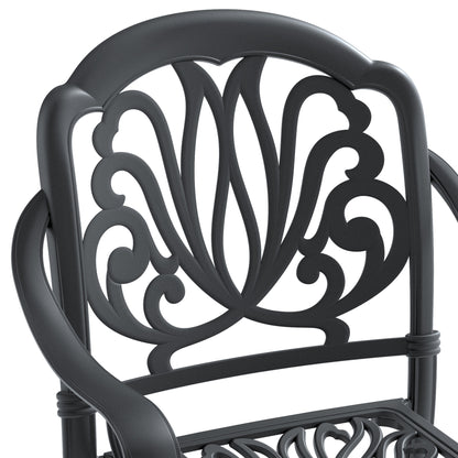 5-Piece Set Of Cast Aluminum Patio Furniture With Cushions