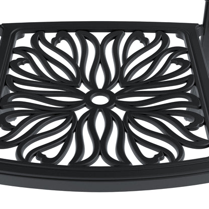 5-Piece Set Of Cast Aluminum Patio Furniture With Cushions