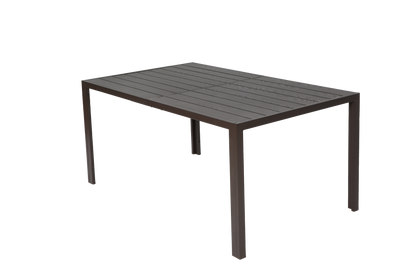7 Pieces Patio Dining Set, Outdoor Furniture Table and 6 Textilene Chairs, Outdoor Furniture with Rectangular Table and 6 Stackable Chairs Family Conversation Set for Garden Backyard Deck-Brown
