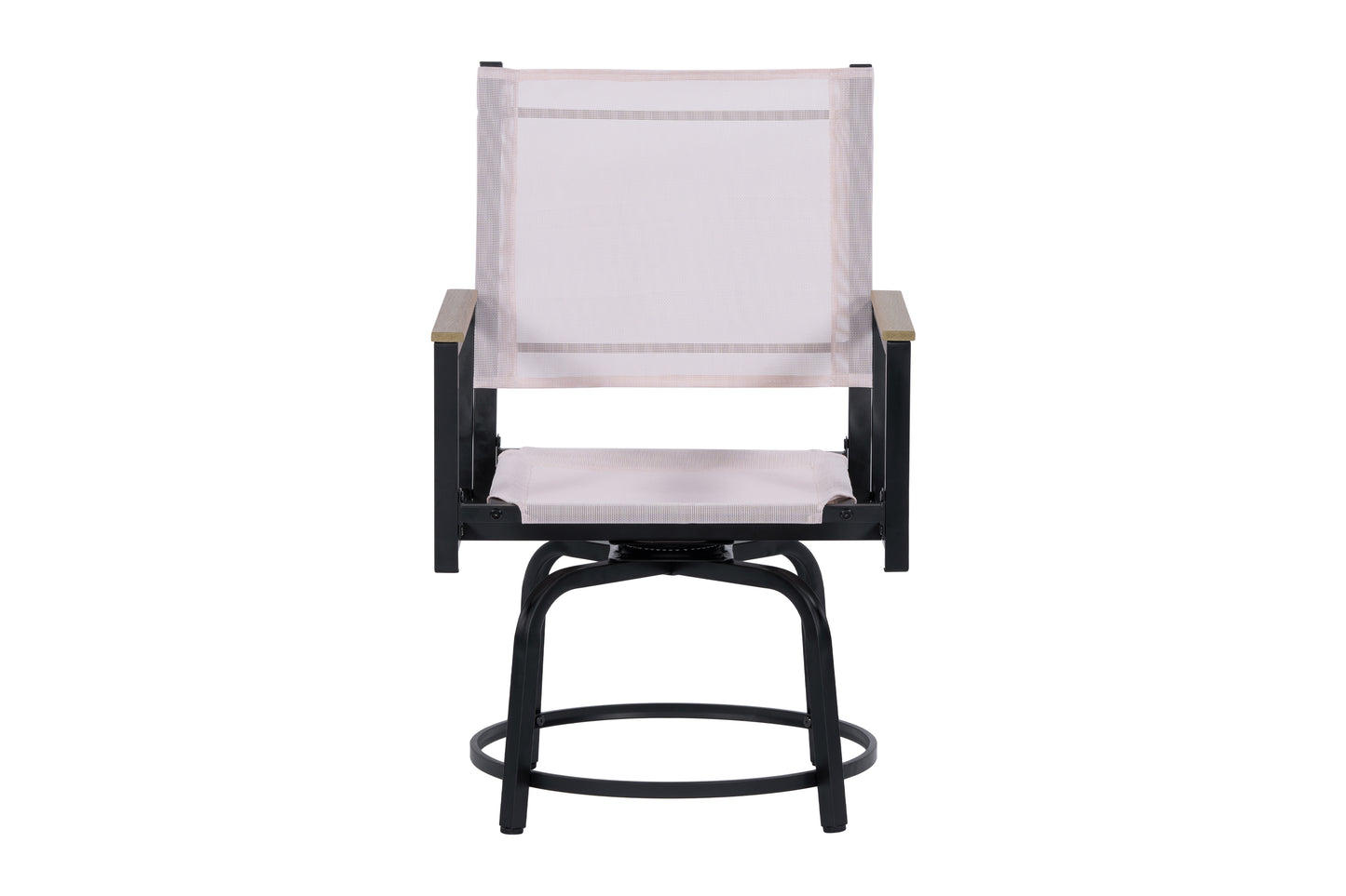 7 Piece Outdoor Patio Set/ Weather Resistance/ Wood Plastic Component/ WPC/ Swivel Chairs/ Al Fresco Dining Set/ Outdoor Dining Set/ Dining Table Set/ Bistro Table