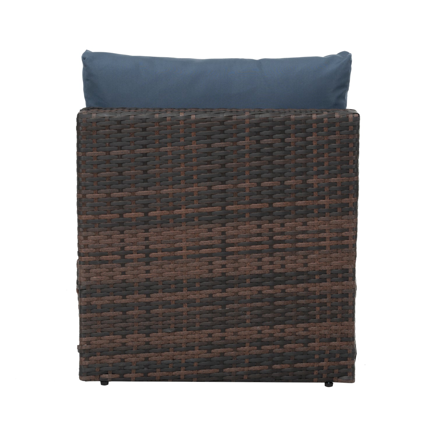 Outdoor Furniture, Seasonal PE Wicker Furniture, 5 Set Wicker Furniture With Tempered Glass Coffee Table,