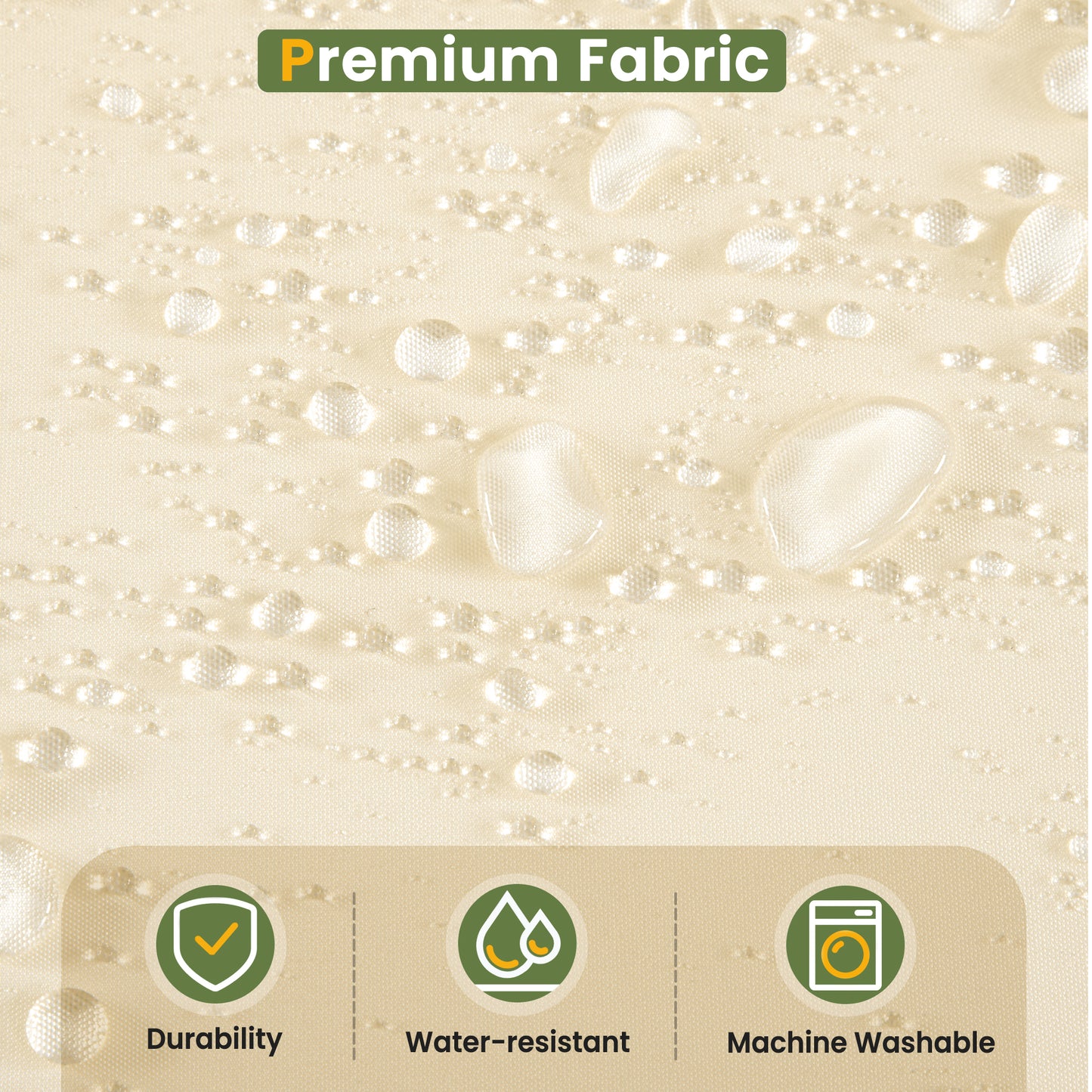 Outdoor Sectional Sofa Set Patio Conversation Set Patio Seating Group Outdoor Daybed with Adjustable Reclining Seats for Backyard, Poolside and Balcony,Beige