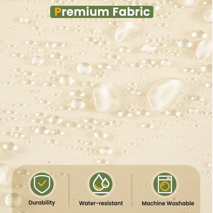 Outdoor Sectional Sofa Set Patio Conversation Set Patio Seating Group Outdoor Daybed with Adjustable Reclining Seats for Backyard, Poolside and Balcony,Beige