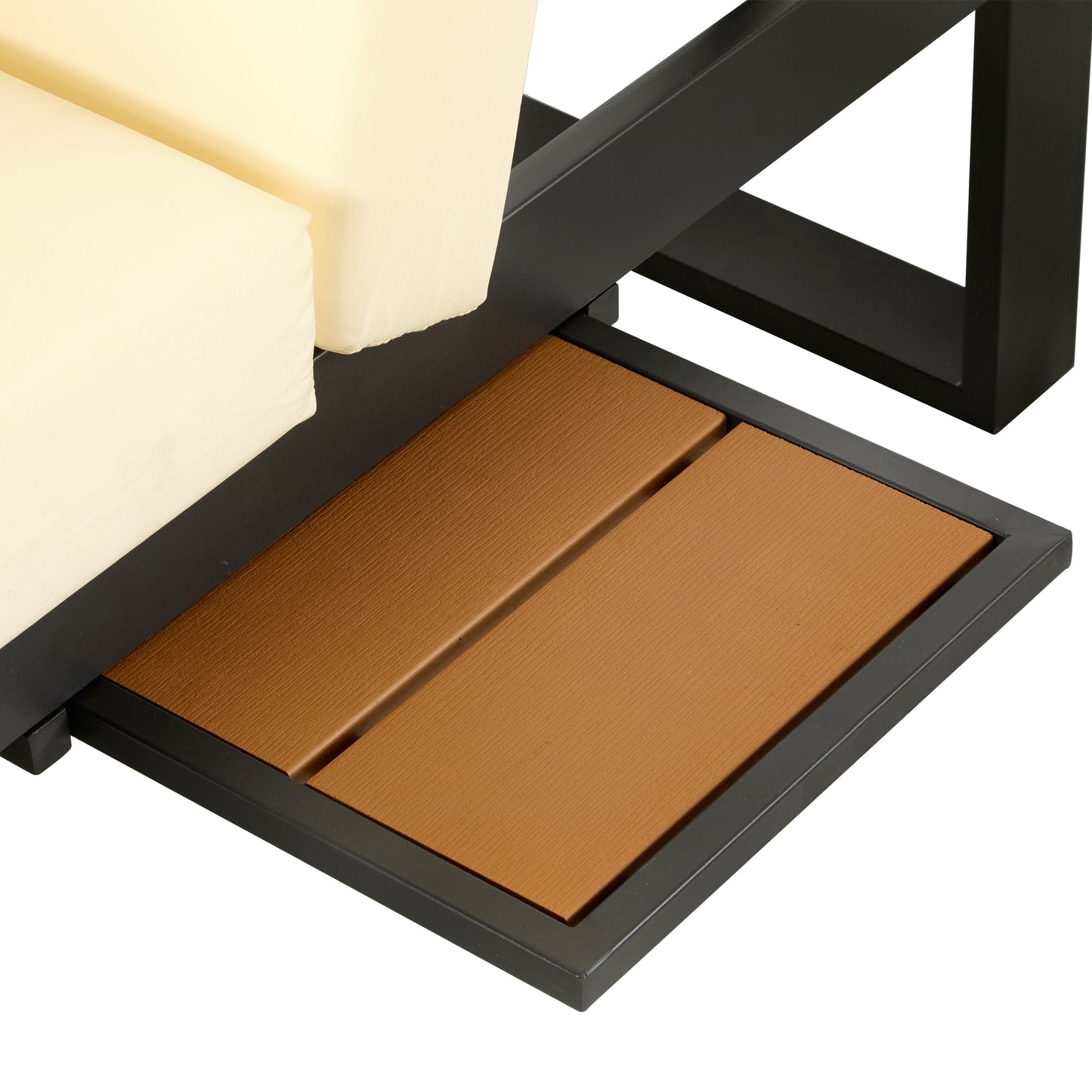 Outdoor Sectional Sofa Set Patio Conversation Set Patio Seating Group Outdoor Daybed with Adjustable Reclining Seats for Backyard, Poolside and Balcony,Beige