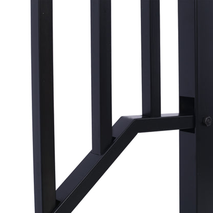 Handrails for Outdoor Steps, Fit 3 or 4 Steps Outdoor Stair Railing, Picket#3 Wrought Iron Handrail, Flexible Porch Railing, Black Transitional Handrails for Concrete Steps or Wooden Stairs