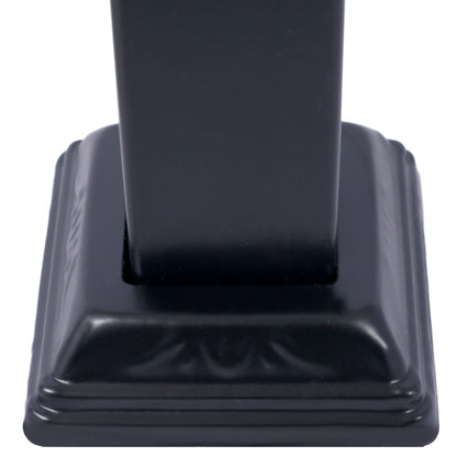 Handrails for Outdoor Steps, Fit 3 or 4 Steps Outdoor Stair Railing, Picket#3 Wrought Iron Handrail, Flexible Porch Railing, Black Transitional Handrails for Concrete Steps or Wooden Stairs