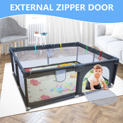 71" * 59" Baby Playard Cloth Playpen Removable Enclosures for Indoor and Outdoor Use Care for Children and Pets