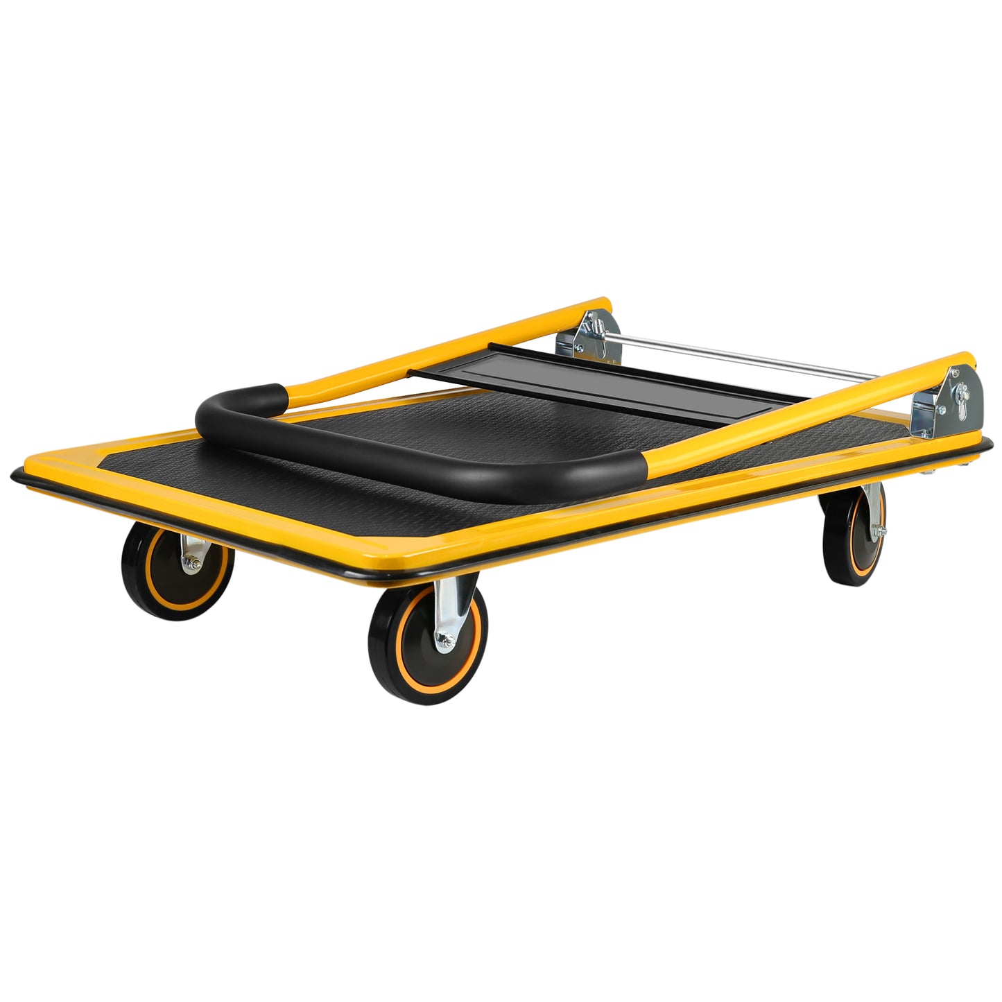 Platform Truck Hand Truck Large Size Foldable Dolly Cart for Moving Easy Storage and 360 Degree Swivel Wheels 660lbs Weight Capacity