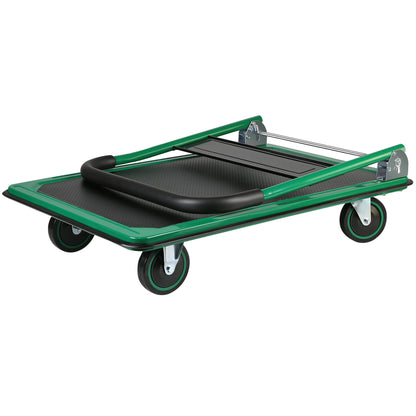 Platform Truck Hand Truck Large Size Foldable Dolly Cart for Moving Easy Storage and 360 Degree Swivel Wheels 660lbs Weight Capacity