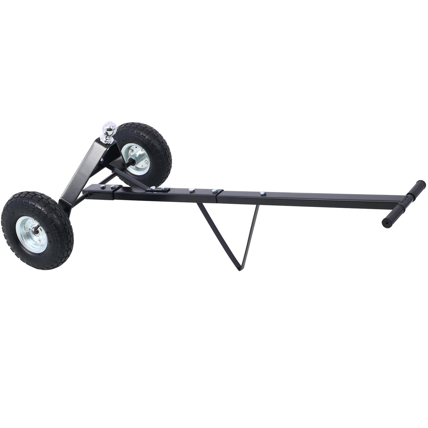Trailer Dolly with Pneumatic Tires - 600 Lb. Maximum Tongue Weight Capacity, black color