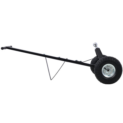 Trailer Dolly with Pneumatic Tires - 600 Lb. Maximum Tongue Weight Capacity, black color