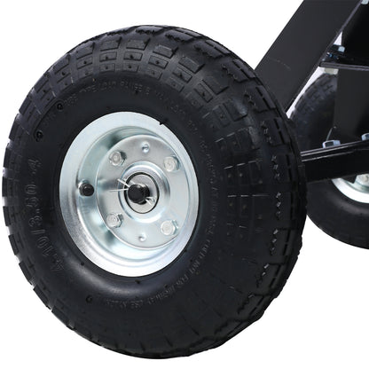 Trailer Dolly with Pneumatic Tires - 600 Lb. Maximum Tongue Weight Capacity, black color