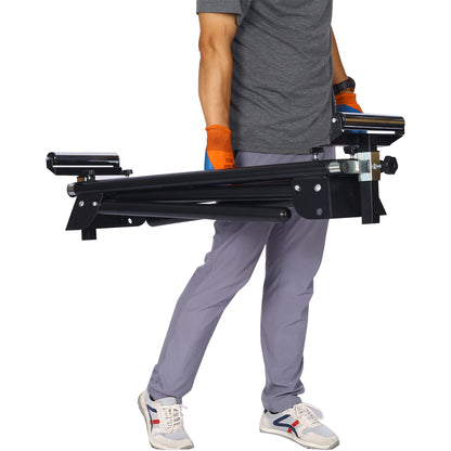 Miter Saw Stand with Quick Release Mounting Brackets,roolers ,stops,compact folding 330lbs