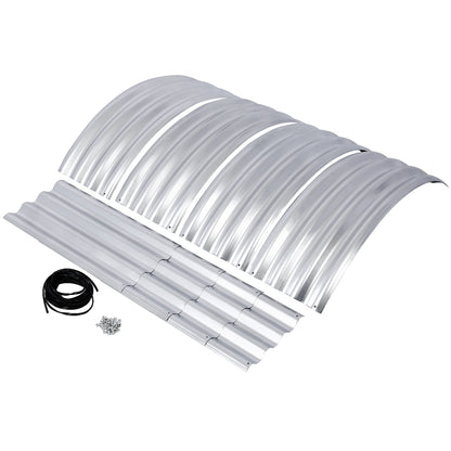 Galvanized Planter Bed,Galvanized Raised Garden Bed Kit, Galvanized Planter Raised Garden Boxes Outdoor, Oval Large Metal Raised Garden Beds for Vegetables,7*3*1 ft