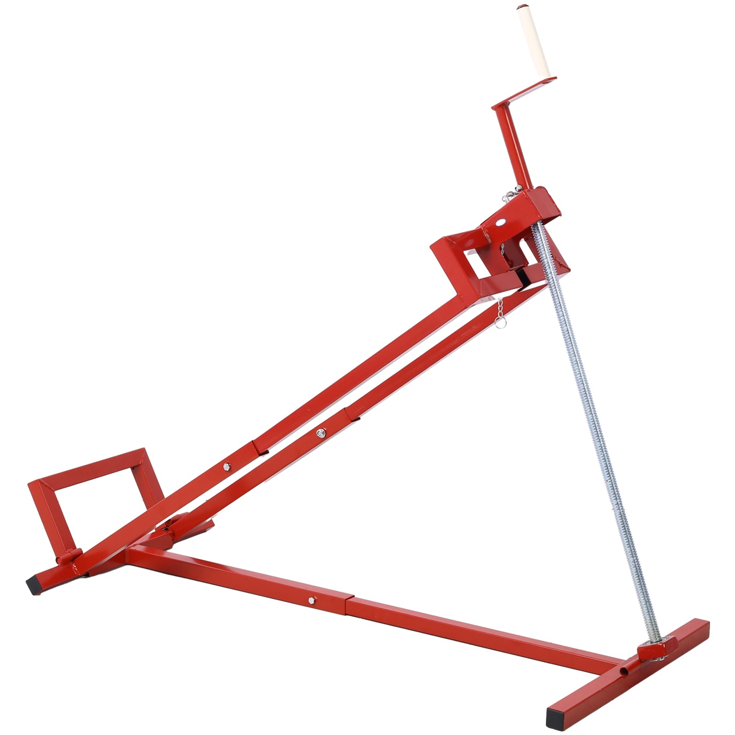 Easy Lawn Mower Lift for Riding Tractors , 800 Lbs Capacity Lawn Tractor Lifter, Ride-on Mower, Cleaning Aid, Universal, Lawn Tractor Lift, Lawn Tractor + 45° Tilt Adjustable, red