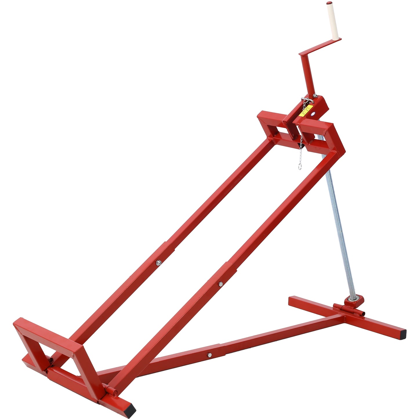 Easy Lawn Mower Lift for Riding Tractors , 800 Lbs Capacity Lawn Tractor Lifter, Ride-on Mower, Cleaning Aid, Universal, Lawn Tractor Lift, Lawn Tractor + 45° Tilt Adjustable, red
