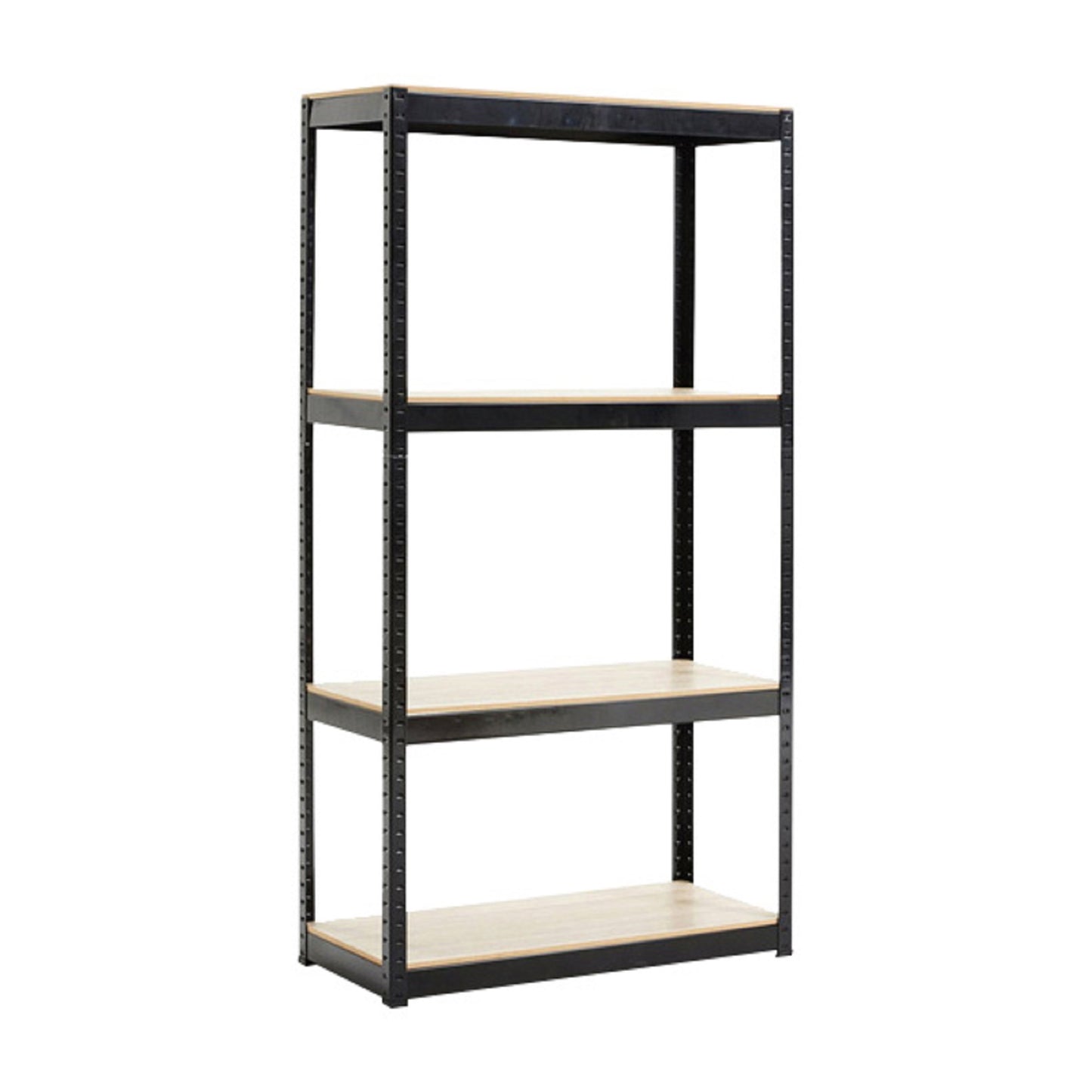 Storage Shelves - 4 Tier Adjustable Garage Storage Shelving, Heavy Duty Metal Storage Utility Rack Shelf Unit for Warehouse Pantry Closet Kitchen, 23.6" x 15.7" x 47.2", Black
