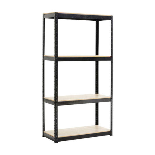 Storage Shelves - 4 Tier Adjustable Garage Storage Shelving, Heavy Duty Metal Storage Utility Rack Shelf Unit for Warehouse Pantry Closet Kitchen, 23.6" x 15.7" x 47.2", Black