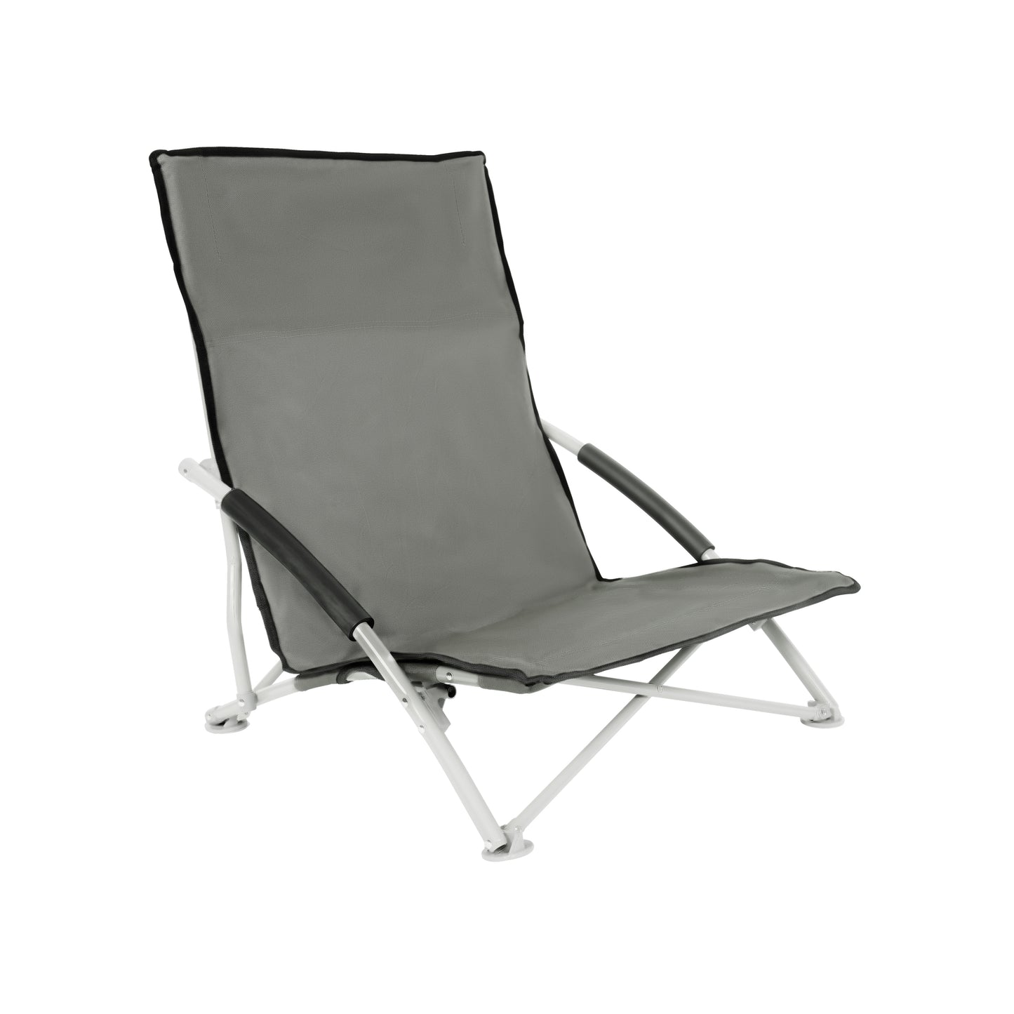 YSSOA Beach Camping Folding Adults with Carry Bag︱Low Profile, Lightweight, Portable Chair for Outdoor Travel, Picnic, BBQ (Color: Grey), 1-Pack, Black