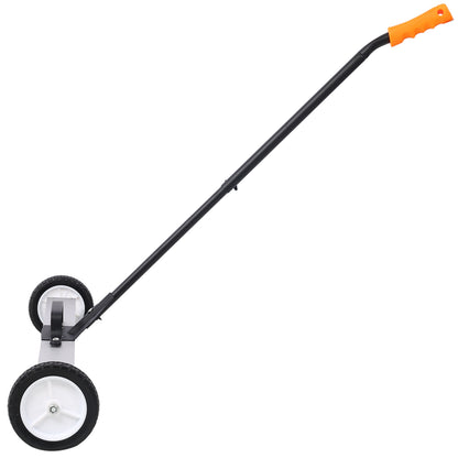 36" Rolling Magnetic Pick-Up Sweeper, Heavy Duty Push-Type with Release, for Nails Needles Screws Collection,30 Pound Capacity