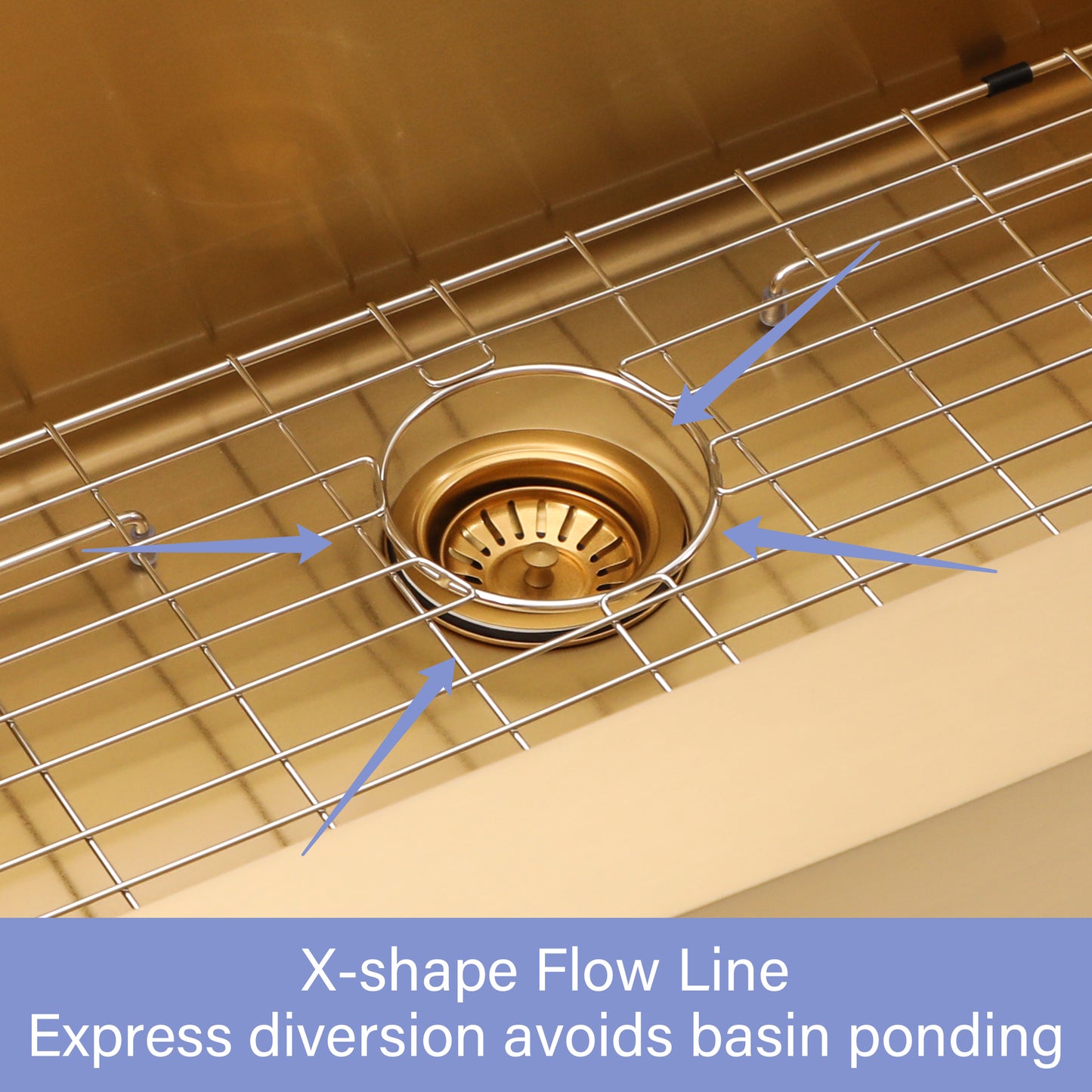 30 Gold Farmhouse Sink - 30 Inch Kitchen Sink Stainless Steel 16 gauge Apron Front Kitchen Sink