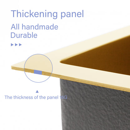 30 Gold Farmhouse Sink - 30 Inch Kitchen Sink Stainless Steel 16 gauge Apron Front Kitchen Sink