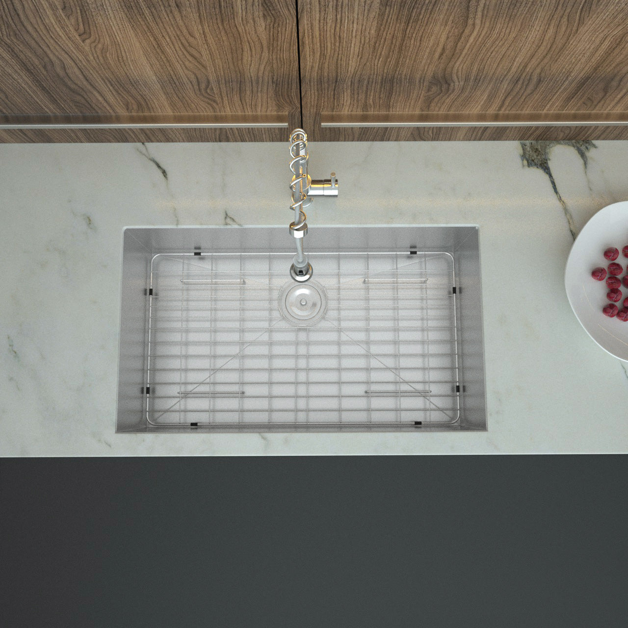 32 Inch Undermount Sink - 32"x19"x9" Undermount Stainless Steel Kitchen Sink 16 Gauge 9 Inch Deep Single Bowl Kitchen Sink Basin