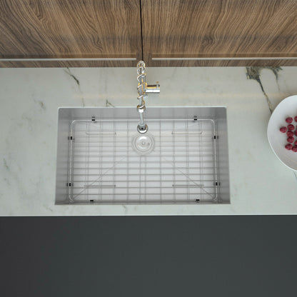 32 Inch Undermount Sink - 32"x19"x9" Undermount Stainless Steel Kitchen Sink 16 Gauge 9 Inch Deep Single Bowl Kitchen Sink Basin