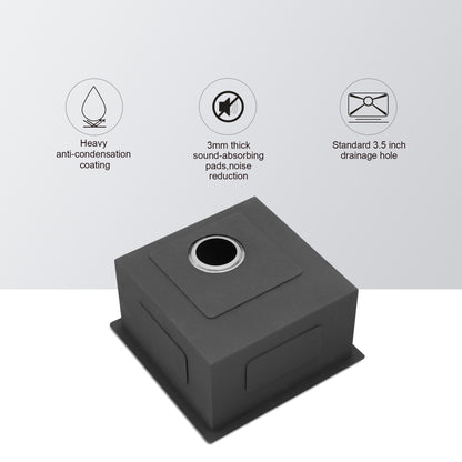 13 Inch Undermount Sink - 13" x 15" x 9" Undermount Stainless Steel Kitchen Sink 16 Gauge 9 Inch Deep Single Bowl Kitchen Sink Basin