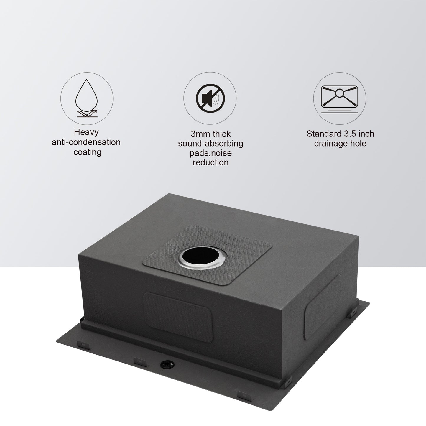 25 Inch Drop Kitchen Sink - 25" x 22" x 9" Kitchen Sink Stainless Steel 16 Gauge Workstation Sink Drop-in Topmount Single Bowl Kitchen Sink