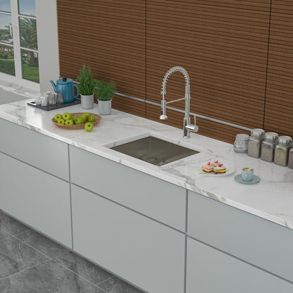 21 Inch Undermount Sink - 21" x 18" x 9" Undermount Stainless Steel Kitchen Sink 16 Gauge 9 Inch Deep Single Bowl Kitchen Sink Basin